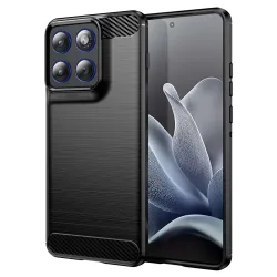 Custodia per Motorola Edge 70, Techsuit, Carbonio, Nera