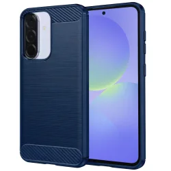 Custodia per Samsung Galaxy A37 5G, Techsuit, Carbonio, Blu