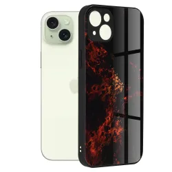 Custodia per Apple iPhone 15 Plus, Techsuit, Glaze, Rossa