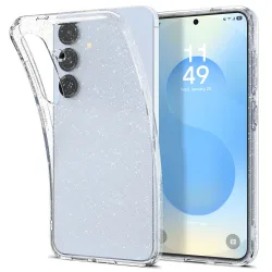 Custodia per Samsung Galaxy S25+ S936, Spigen, Liquid Crystal Glitter, Trasparente ACS08976