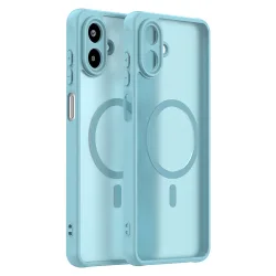 Custodia MagSafe per Samsung Galaxy A07 4G A075, Techsuit, HaloFrost II, Verde Chiaro