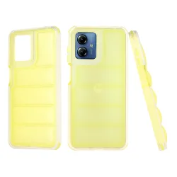 Custodia per Motorola Moto G14, Techsuit, Wave Shield, Gialla