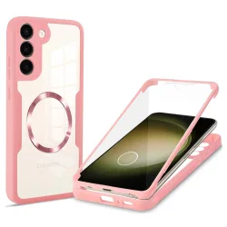 Custodia MagSafe per Samsung Galaxy S23+ S916, Techsuit, ColorVerse 360, Rosa