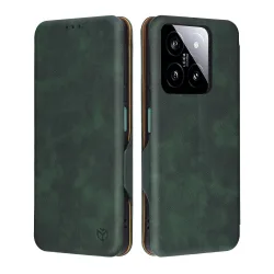 Custodia per Xiaomi 14, Techsuit, Safe Wallet Plus, Verde
