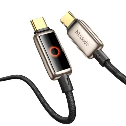 Cavo Dati e Ricarica USB-C - USB-C McDodo CA-6681 Spegnimento Automatico, 100W, 1.2m, Dorato