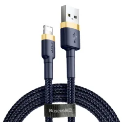 Cavo Dati e Ricarica USB-A - Lightning Baseus Cafule, 18W, 2m, Blu Navy CALKLF-CV3