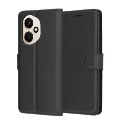 Custodia per Honor 400, Techsuit, Leather Folio, Nera