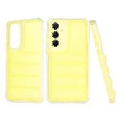 Custodia per Samsung Galaxy A35 5G A356, Techsuit, Wave Shield, Gialla