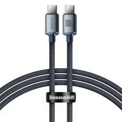 Cavo dati e ricarica USB-C - USB-C Baseus Crystal Shine Series, 100W, 2m, nero CAJY000701