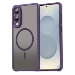 Custodia MagSafe per Samsung Galaxy S25 Edge S937, Techsuit, HaloFrost II, Viola