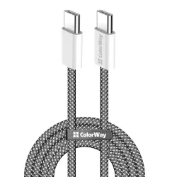 Cavo Dati e Ricarica USB-C - USB-C ColorWay CW-CBPDCC061, 60W, 1m, Nero