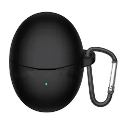 Custodia Techsuit Silicone per Huawei FreeBuds 6, Nera