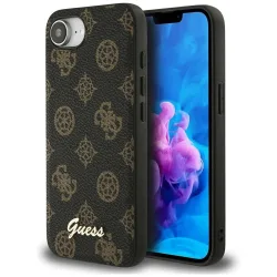 Custodia MagSafe per Apple iPhone 17e / 16e, Guess, Peony Script, Nera