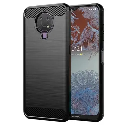 Custodia per Nokia G10 / G20, Techsuit, Carbonio, Nera
