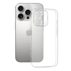 Custodia per Apple iPhone 16 Pro, Techsuit, Chiara, Trasparente