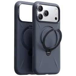 Custodia MagSafe per Apple iPhone 17 Pro Max, Torras, QPRO Silicone, Blu navy