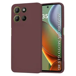 Custodia per Motorola Moto G15 / G15 Power, Techsuit, SoftFlex, Vinaccia