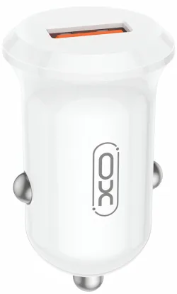 Caricabatterie Auto XO Design CC68, 18W, 3A, 1 x USB-A, Bianco