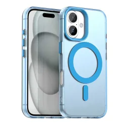 Custodia MagSafe per Apple iPhone 17, Techsuit, CandyCase, Blu