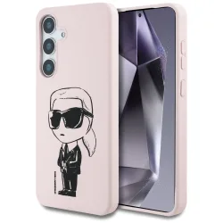 Custodia MagSafe per Samsung Galaxy S25 S931, Karl Lagerfeld, Silicone Graffiti, Rosa