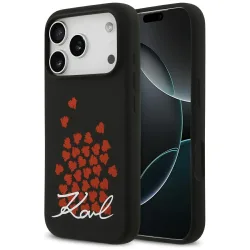 Custodia MagSafe per Apple iPhone 17 Pro, Karl Lagerfeld, logo Heart Sign, Nera