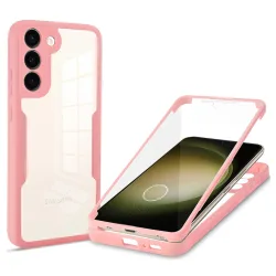 Custodia per Samsung Galaxy S23+ S916, Techsuit, ColorVerse 360, Rosa