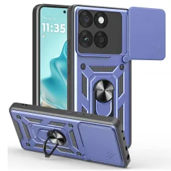Custodia per Motorola Edge 60 Fusion / Edge 60, Techsuit, CamShield, Blu