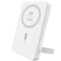 Batteria Esterna Wireless Dudao K14S+, 10000mAh, 22.5W, QC + PD + FQI, 1 x QI - 1 x USB-A - 1 x USB-C, Bianca