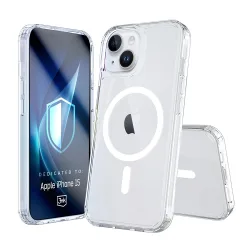Custodia MagSafe per Apple iPhone 15, 3MK, Armor MagCase, Trasparente