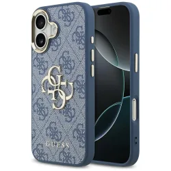 Custodia per Apple iPhone 17, Guess, Big 4G Logo Classic, Blu Dorato