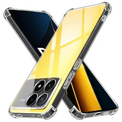 Custodia per Xiaomi Poco X6 Pro, Techsuit, Shockproof Clear, Trasparente