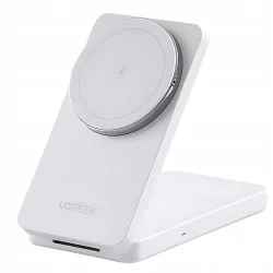 Caricabatterie Wireless da Rete UGREEN W528 2in1, 20W, 1.67A, Bianco