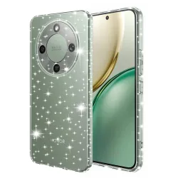Custodia per Honor Magic8 Lite, Techsuit, SparkleSkin, Trasparente