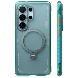Custodia MagSafe per Samsung Galaxy S26 Ultra S948, Torras, Ostand Spin Air, Verde