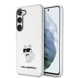 Custodia per Samsung Galaxy S23 S911, Karl Lagerfeld, Ikonik Choupette, Trasparente
