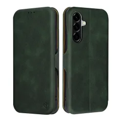 Custodia per Samsung Galaxy A56 A566, Techsuit, Safe Wallet Plus, Verde