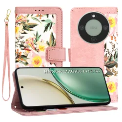 Custodia per Honor Magic8 Lite, Techsuit, FlipCraft, Rosa