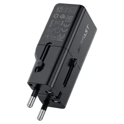 Caricabatterie da rete Acefast Z7 Travel, 30W, 3A, 1 x USB-C, Nero