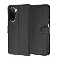 Custodia per Xiaomi Redmi A7 Pro 4G, Techsuit, Leather Folio, Nera