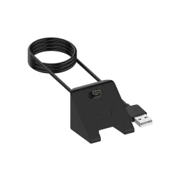 Cavo di Ricarica Techsuit TGC3 per Garmin Fenix 5 Plus / 7X / 6X / 6 / 5, USB-A, Nero