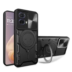 Custodia per Motorola Moto G85, Techsuit, CamGuard Pro, Nera