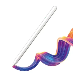 Touch Pen Techsuit M2 per Apple iPad, Versione Attiva, Bianco