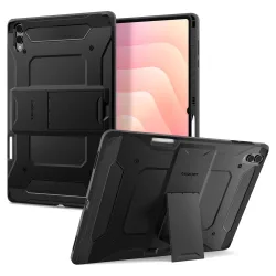 Custodia per Samsung Galaxy Tab S11 Ultra, Spigen, Tough Armor, Nera ACS10218