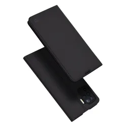 Custodia per Oppo A94 / Reno5 Lite, Techsuit, Magskin Book, Nera