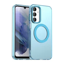 Custodia MagSafe per Samsung Galaxy A25 A256, Techsuit, CandyCase, Blu