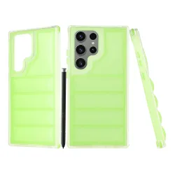 Custodia per Samsung Galaxy S23 FE S711, Techsuit, Wave Shield, Verde