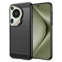 Custodia per Huawei Pura 70 Ultra, Techsuit, Carbonio, Nera