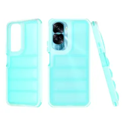 Custodia per Honor 90 Lite, Techsuit, Wave Shield, Turchese