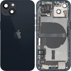 Copertura Batteria Apple iPhone 13, Con Scocca Centrale, Parti Complete, Nero (Midnight), Swap Premium