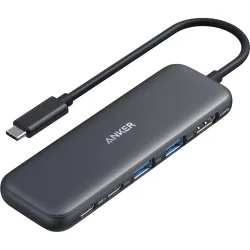 Hub USB-C Anker 332, 2 x USB-A - 2 x USB-C - 1 x HDMI, Grigio A8355H11